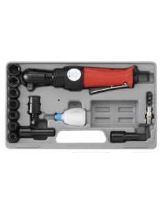 Avvitatore aria pneumatico a cricchetto con set di bussole 1/2" 65 nm Fervi 0046