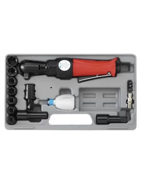 1 - Avvitatore aria pneumatico a cricchetto con set di bussole 1/2" 65 nm Fervi 0046 1 - Avvitatore aria pneumatico a cricchetto con set di bussole 1/2" 65 nm Fervi 0046