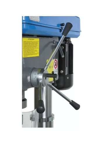 3 - Trapano a colonna da ferro trifase trasmissione a cinghia 400v 1,5 kw Fervi t032