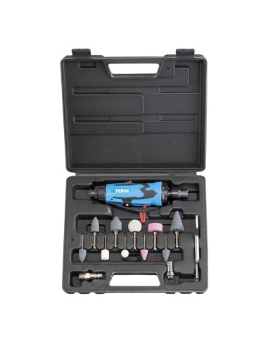 Smerigliatrice pneumatica assiale aria compressa con mollettine 10 pz Fervi 0050