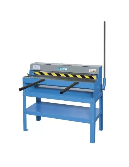 1 - Cesoia manuale 105 cm per lamiera con banco Fervi t034/105