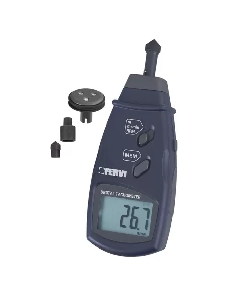 1 - Contagiri digitale tachimetro a contatto professionale Fervi c069 1 - Contagiri digitale tachimetro a contatto professionale Fervi c069