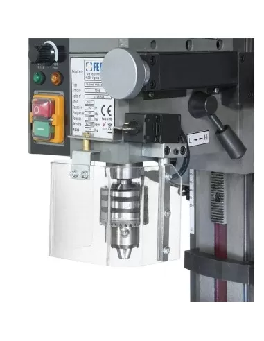 Trapano fresa da banco inclinabile ad ingranaggi Fervi t058