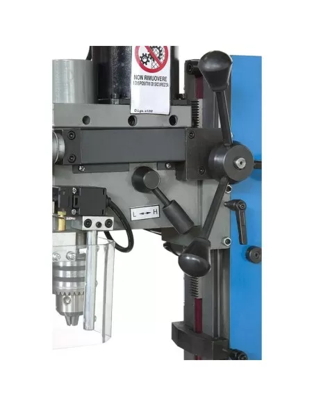 Trapano fresa da banco inclinabile ad ingranaggi Fervi t058