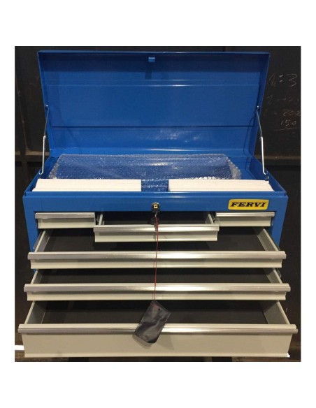 Cassetta cassettiera porta attrezzi utensili 6 cassetti Fervi c900/a