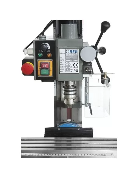 Trapano fresa da banco inclinabile ad ingranaggi Fervi t058