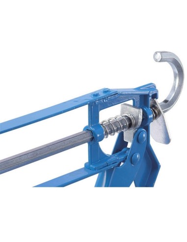 Pistola per cartuccia silicone doppio stelo rinforzato Fervi 0234