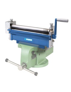 Mini calandra a 3 rulli per calandratura curvatura lamiere Fervi 0235