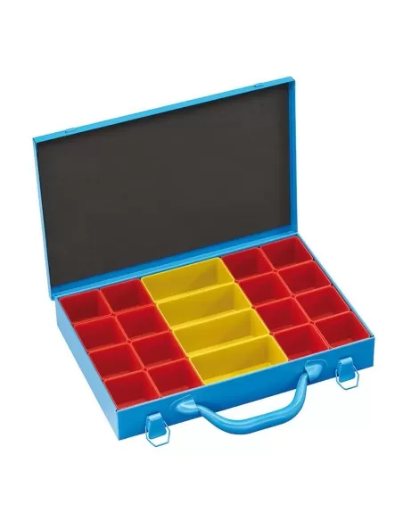 1 - Valigetta porta minuteria metallo 20 scomparti Fervi 0423/1 1 - Valigetta porta minuteria metallo 20 scomparti Fervi 0423/1