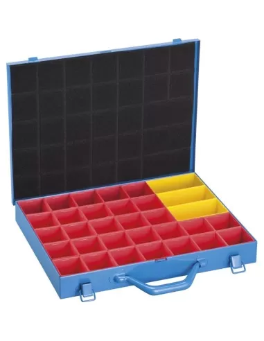 1 - Valigetta portaminuteria in metallo 32 scomparti Fervi 0423/2