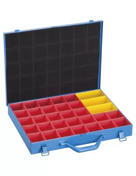 1 - Valigetta portaminuteria in metallo 32 scomparti Fervi 0423/2 1 - Valigetta portaminuteria in metallo 32 scomparti Fervi 0423/2