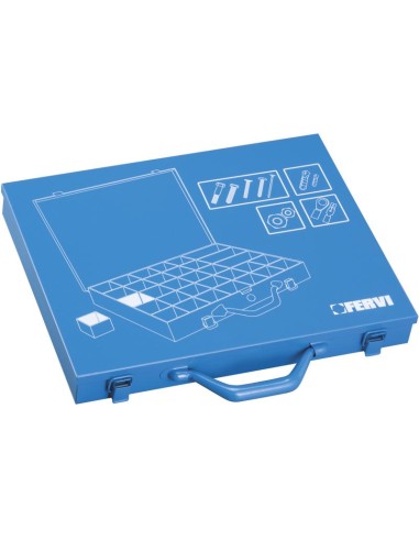 Valigetta portaminuteria in metallo 32 scomparti Fervi 0423/2