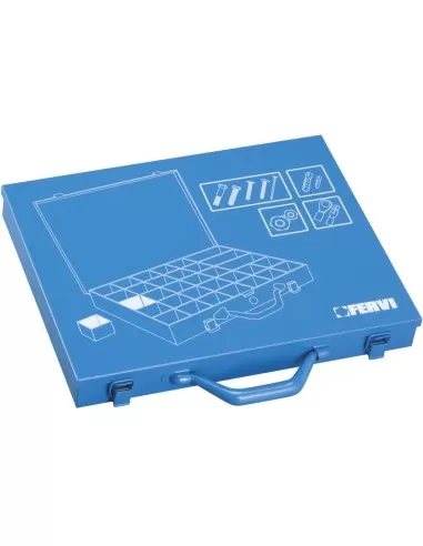 2 - Valigetta portaminuteria in metallo 32 scomparti Fervi 0423/2