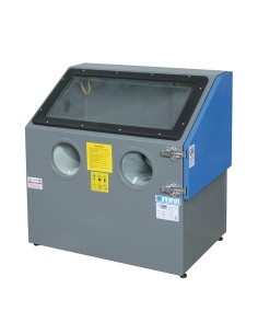 Sabbiatrice da banco cabina sabbiatura con pistola guanti Fervi 0487