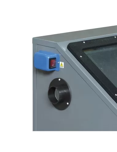 Sabbiatrice da banco cabina sabbiatura con pistola guanti Fervi 0487