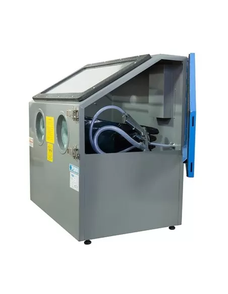 Sabbiatrice da banco cabina sabbiatura con pistola guanti Fervi 0487