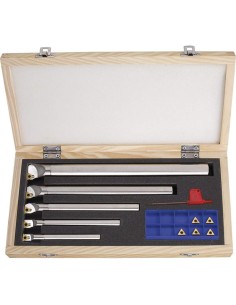 Set utensili per interno 90° ad inserto per tornio metallo Fervi kistcmt