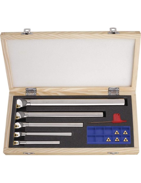 Set utensili per interno 90° ad inserto per tornio metallo Fervi kistcmt