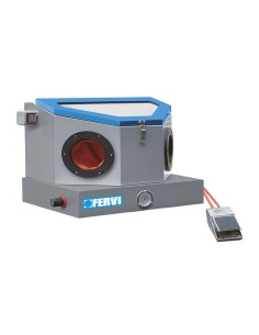 Mini sabbiatrice banco comando pedale settore orafo dentale fai da te Fervi 0490