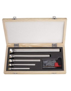 Set utensili x interno 90° con bloccaggio a vite x tornio metallo Fervi kistfcr