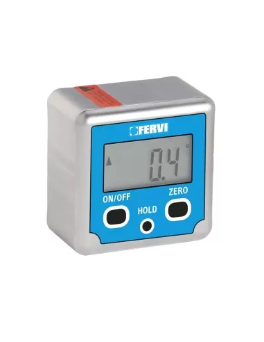 Livella quadra digitale 0 - 180 gradi inclinometro misuratore magnetico Fervi l085