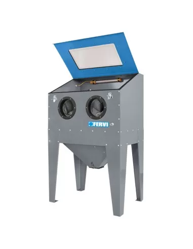 Sabbiatrice professionale con pistola guanti sabbiare sabbiatura Fervi 0575s