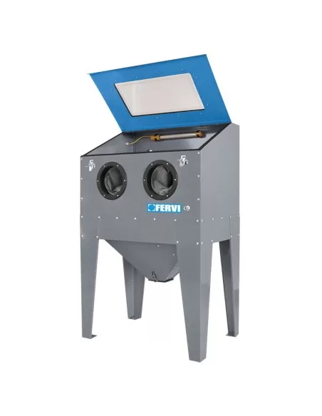 Sabbiatrice professionale con pistola guanti sabbiare sabbiatura Fervi 0575s