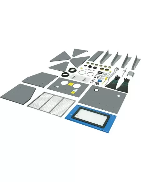 Sabbiatrice professionale con pistola guanti sabbiare sabbiatura Fervi 0575s