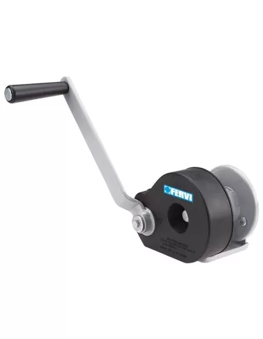 Argano paranco verricello manuale con freno 450 kg Fervi 0590