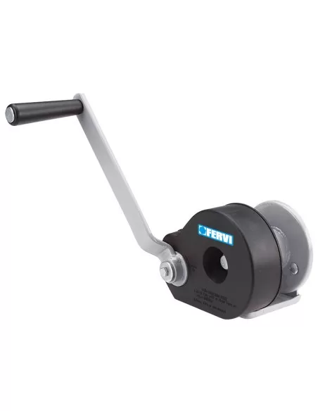 Argano paranco verricello manuale con freno 450 kg Fervi 0590