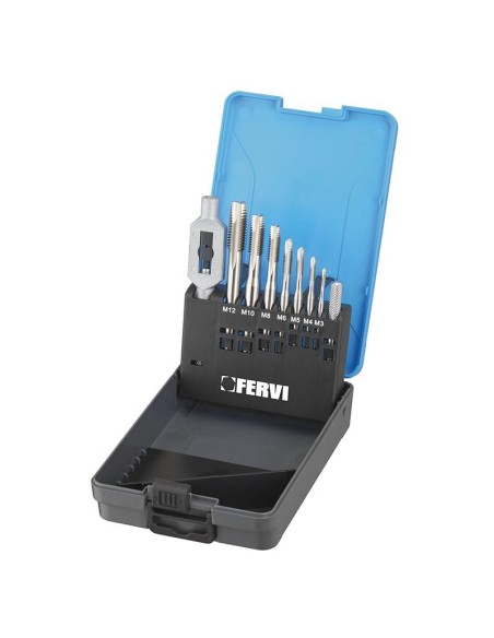 Serie maschi hss per fori passanti con gambo rinforzato Fervi m312/p