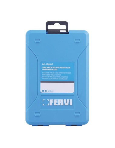 Serie maschi hss per fori passanti con gambo rinforzato Fervi m312/p