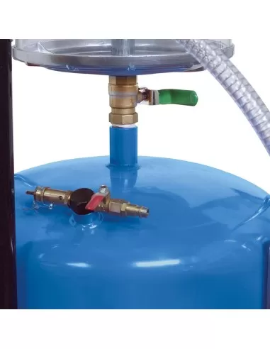 6 - Aspiratore recuperatore pneumatico olio esausto carrellato 70l Fervi 0596