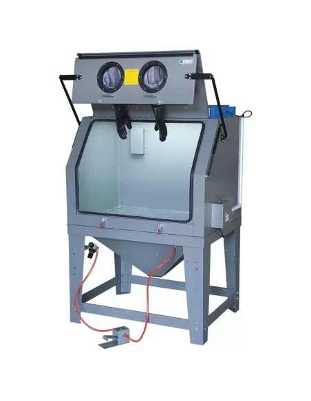 Sabbiatrice professionale con aspiratore a ciclone cabina sabbiatura Fervi 0601