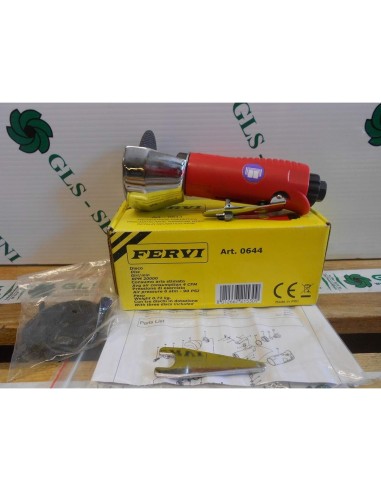 Troncatrice a disco 75 mm pneumatica assiale aria compressa Fervi 0644