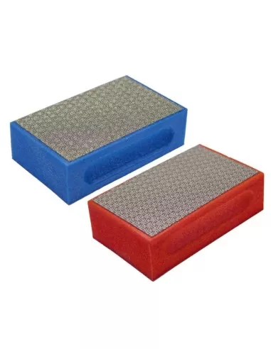 1 - KIT 2 TAMPONI DIAMANTATI SGROSSATURA RIFINITURA GRES VETRO MARMO MONTOLIT DT262
