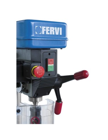 Trapano a colonna da banco con trasmissione a cinghia 750w Fervi 0750