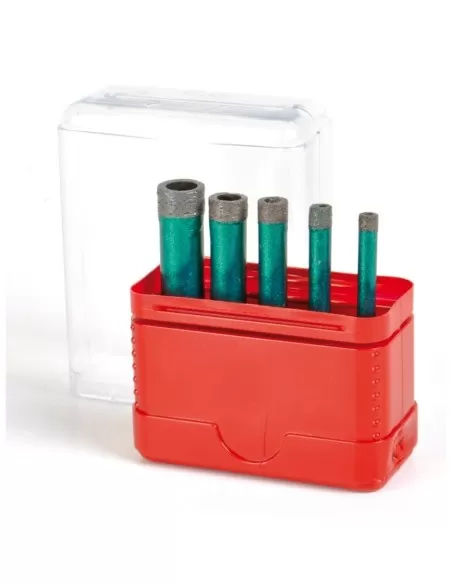 1 - KIT 5 PEZZI FRESE DIAMANTATE X GRES PORCELLANATO FAJ MONTOLIT MONDRILLO FTJVA-N 1 - KIT 5 PEZZI FRESE DIAMANTATE X GRES PORCELLANATO FAJ MONTOLIT MONDRILLO FTJVA-N