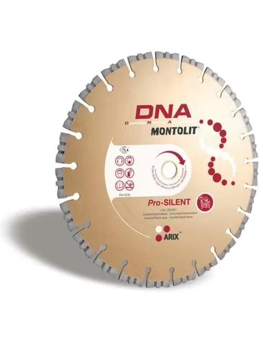 1 - DISCO DIAMANTATO 350 MM SILENZIATO MONTOLIT DNA LXS350 PER CALCESTRUZZO EDILIZIA