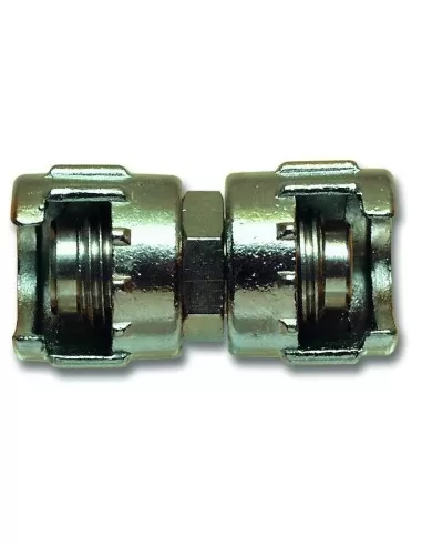 1 - RACCORDO GIUNZIONE CON DADO FRESATO CON FILETTO MASCHIO X ARIA COMPRESSA 1/4"