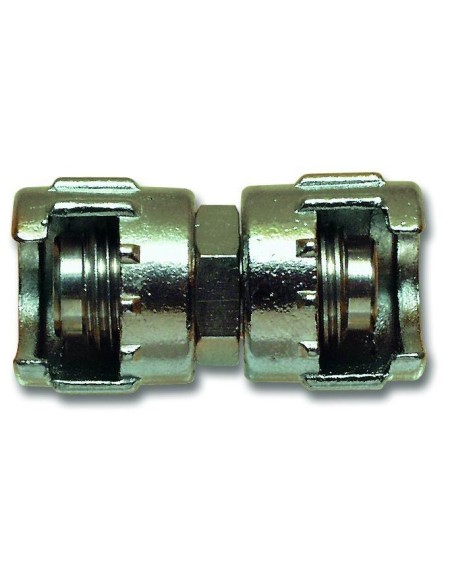 1 - RACCORDO GIUNZIONE CON DADO FRESATO CON FILETTO MASCHIO X ARIA COMPRESSA 1/4"