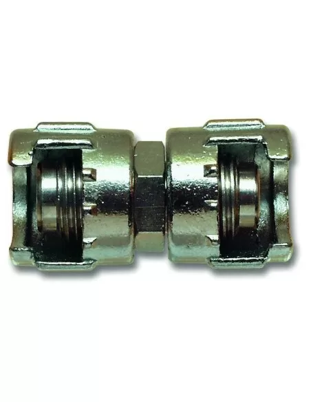 1 - RACCORDO GIUNZIONE CON DADO FRESATO CON FILETTO MASCHIO X ARIA COMPRESSA 1/4"