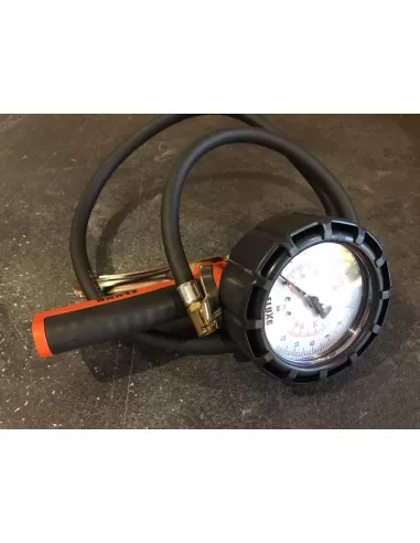 4 - PISTOLA GONFIAGGIO PNEUMATICI MANOMETRO 0-12 BAR X COMPRESSORE