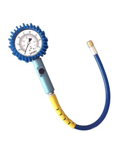MANOMETRO PRESSIONE GOMME PNEUMATICI MOTO AUTO 0 - 4 BAR 63 MM