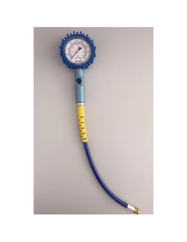 2 - MANOMETRO PRESSIONE GOMME PNEUMATICI MOTO AUTO 0 - 4 BAR 63 MM
