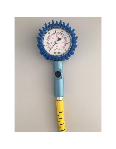 MANOMETRO PRESSIONE GOMME PNEUMATICI MOTO AUTO 0 - 4 BAR 63 MM