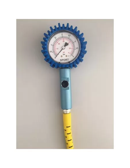 3 - MANOMETRO PRESSIONE GOMME PNEUMATICI MOTO AUTO 0 - 4 BAR 63 MM