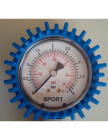 MANOMETRO PRESSIONE GOMME PNEUMATICI MOTO AUTO 0 - 4 BAR 63 MM