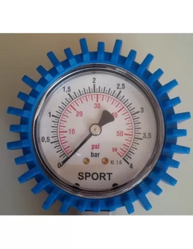 3 - MANOMETRO PRESSIONE GOMME PNEUMATICI MOTO AUTO 0 - 4 BAR 80 MM