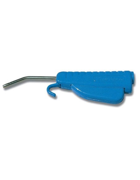 1 - PISTOLA IN PLASTICA ARIA COMPRESSA CON CANNA CURVA PER COMPRESSORE
